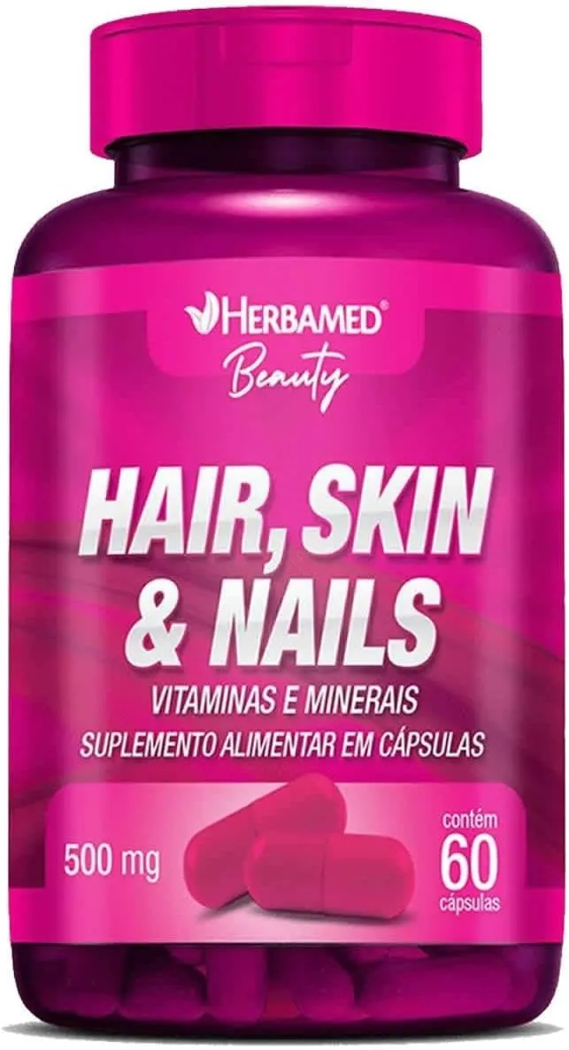 Hair, Skin & Nails 500mg Herbamed 60 Cápsulas