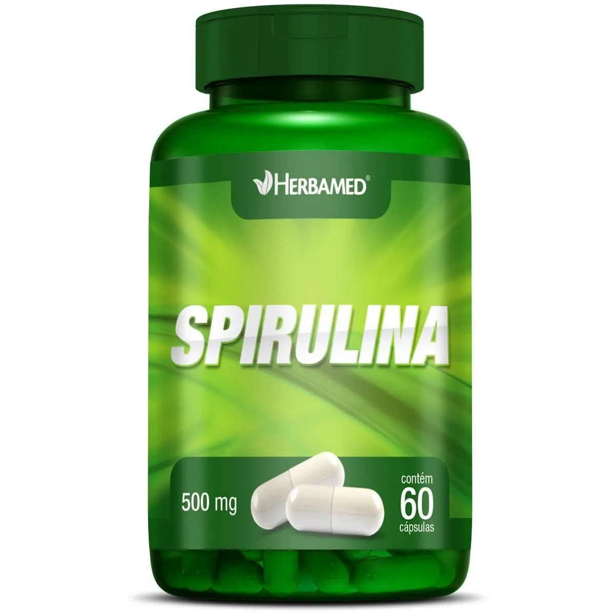 Spirulina 500mg Herbamed 60 Cápsulas