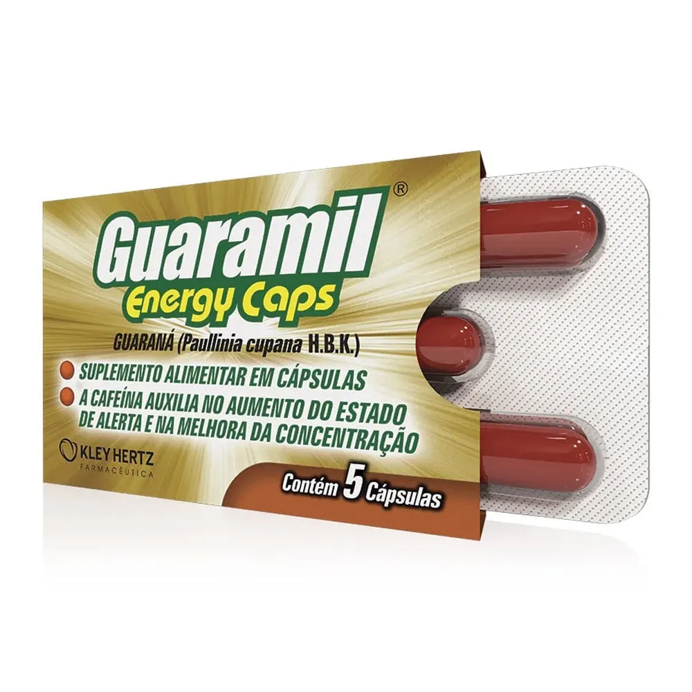 Guaramil Energy Caps 5 Cápsulas