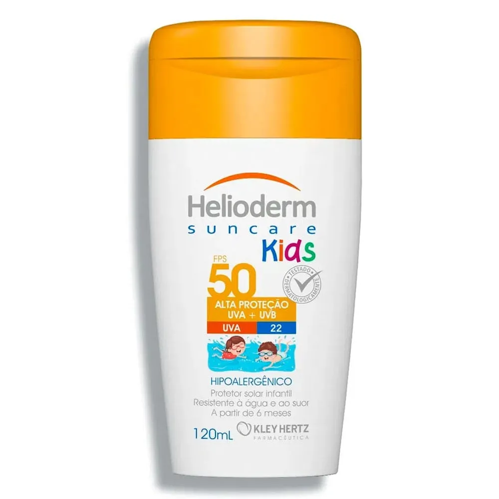 Protetor Solar Helioderm Suncare Kids Hertz FPS50 120mL