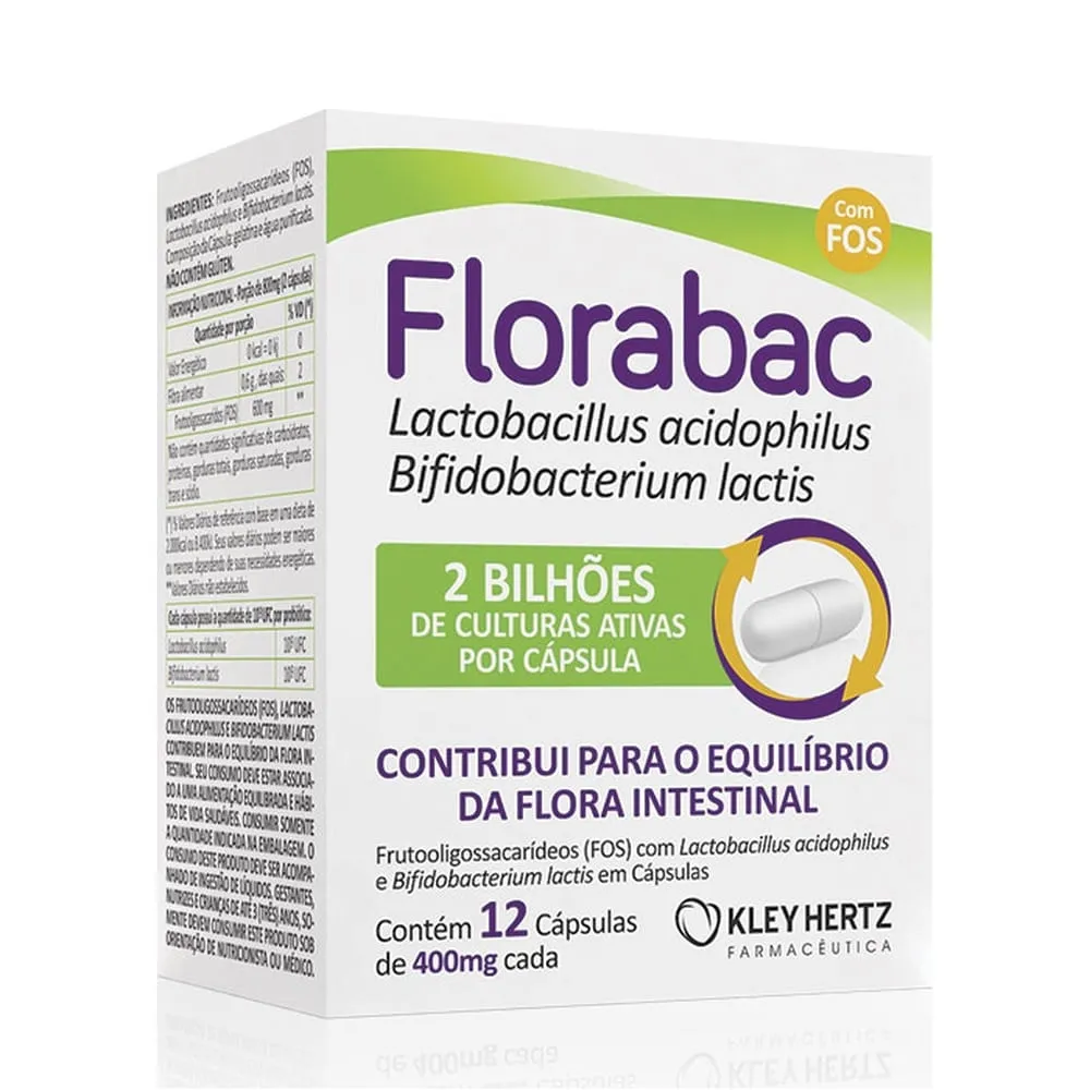 Florabac 400mg 12 Cápsulas