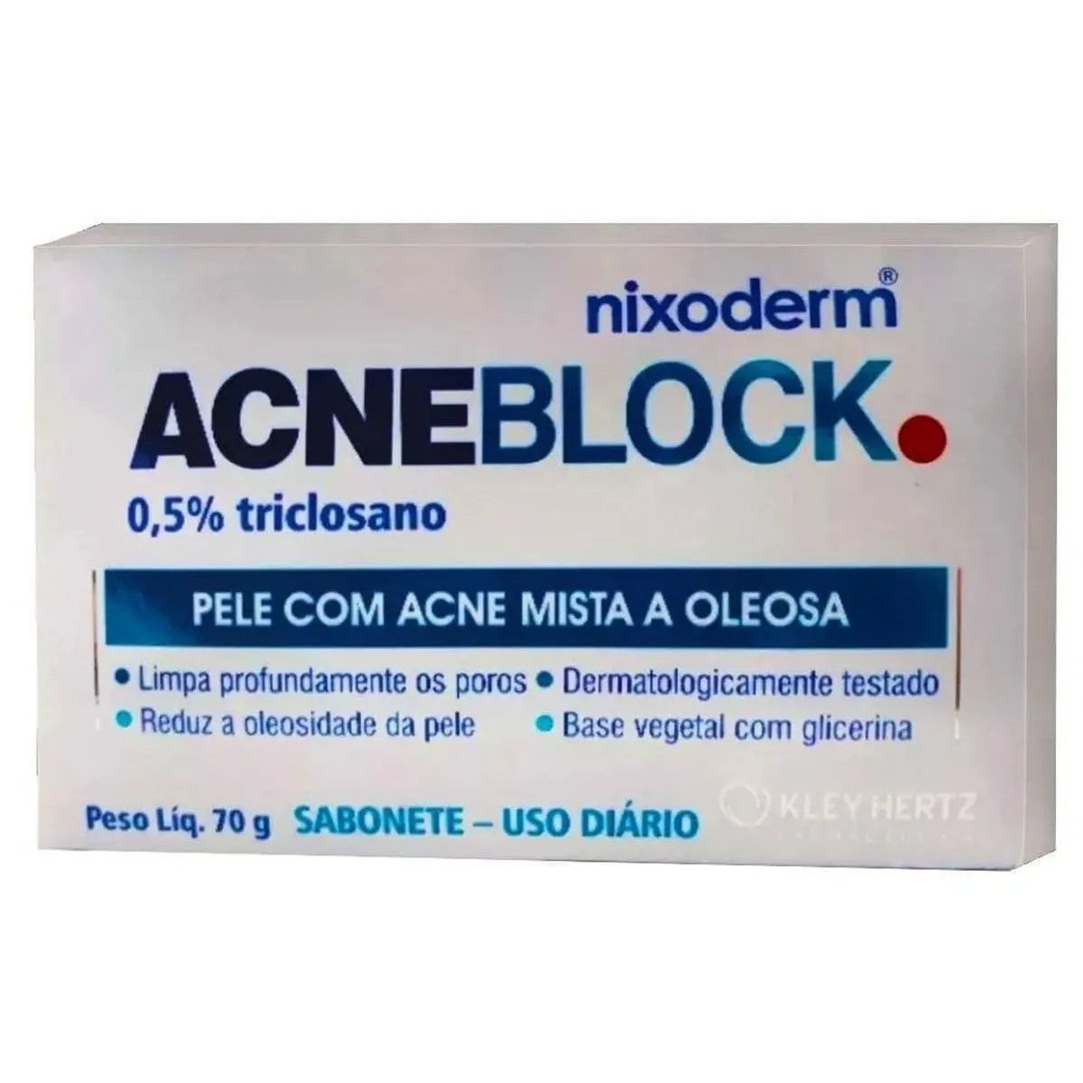 Sabonete Barra Acneblock Nixoderm 70g