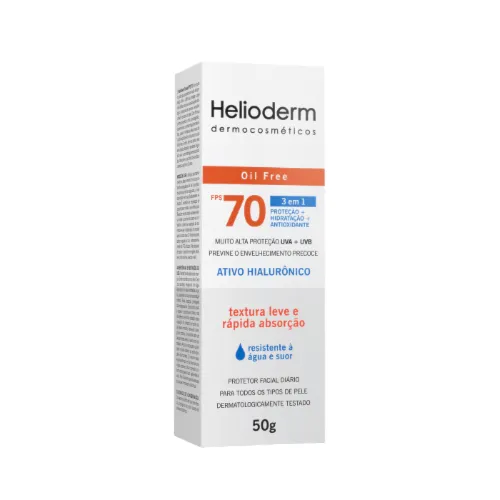 Protetor Facial Helioderm Fps70 Sem Cor