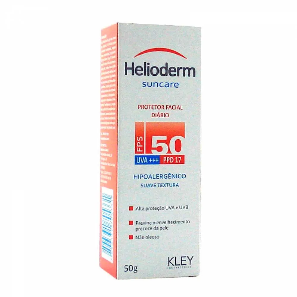 Protetor Solar Facial Helioderm Suncare Fps50 50g