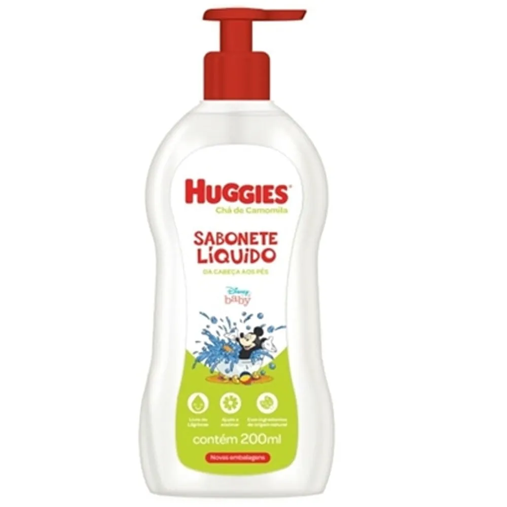 Sabonete Líquido Huggies Disney Baby Chá de Camomila 200ml