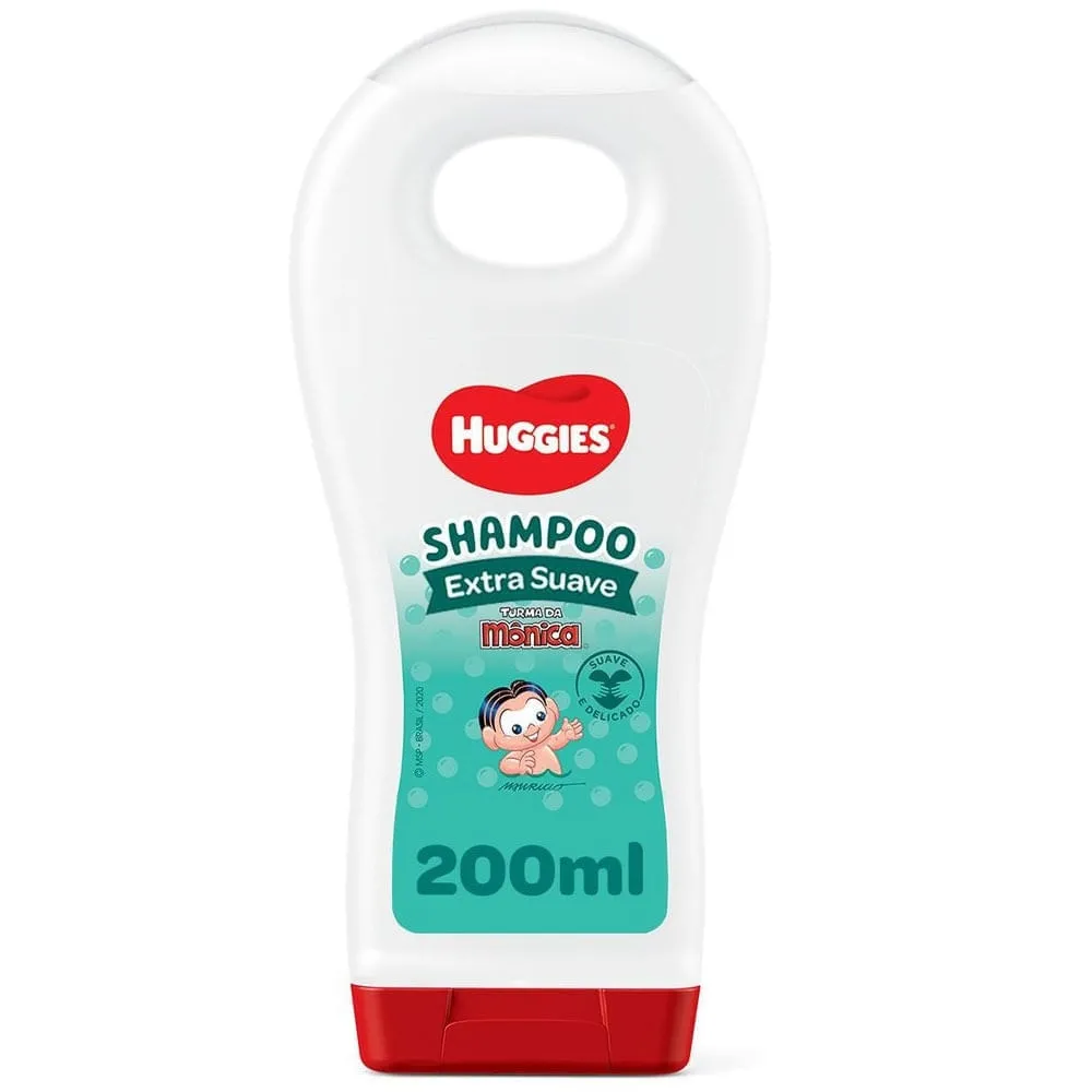 Shampoo Huggies Turma da Mônica Extra Suave 200ml