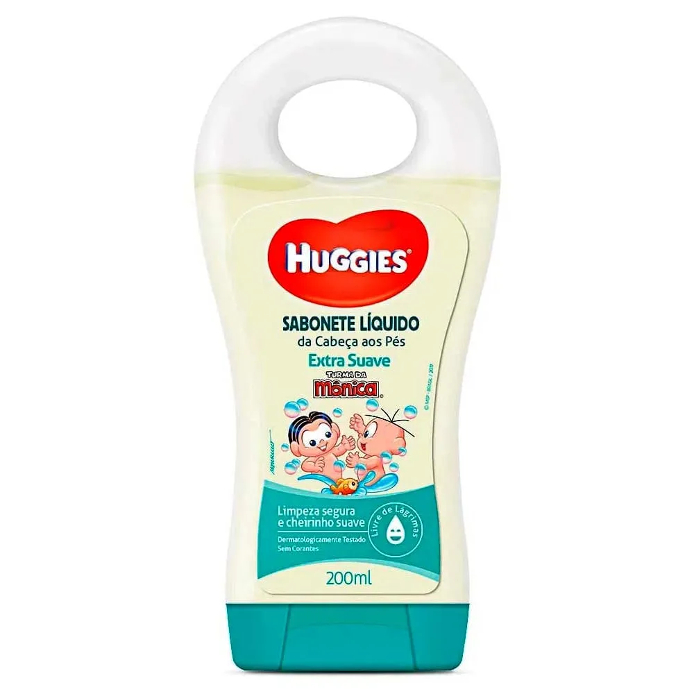Sabonete Líquido Infantil Huggies Extra Suave 200ml