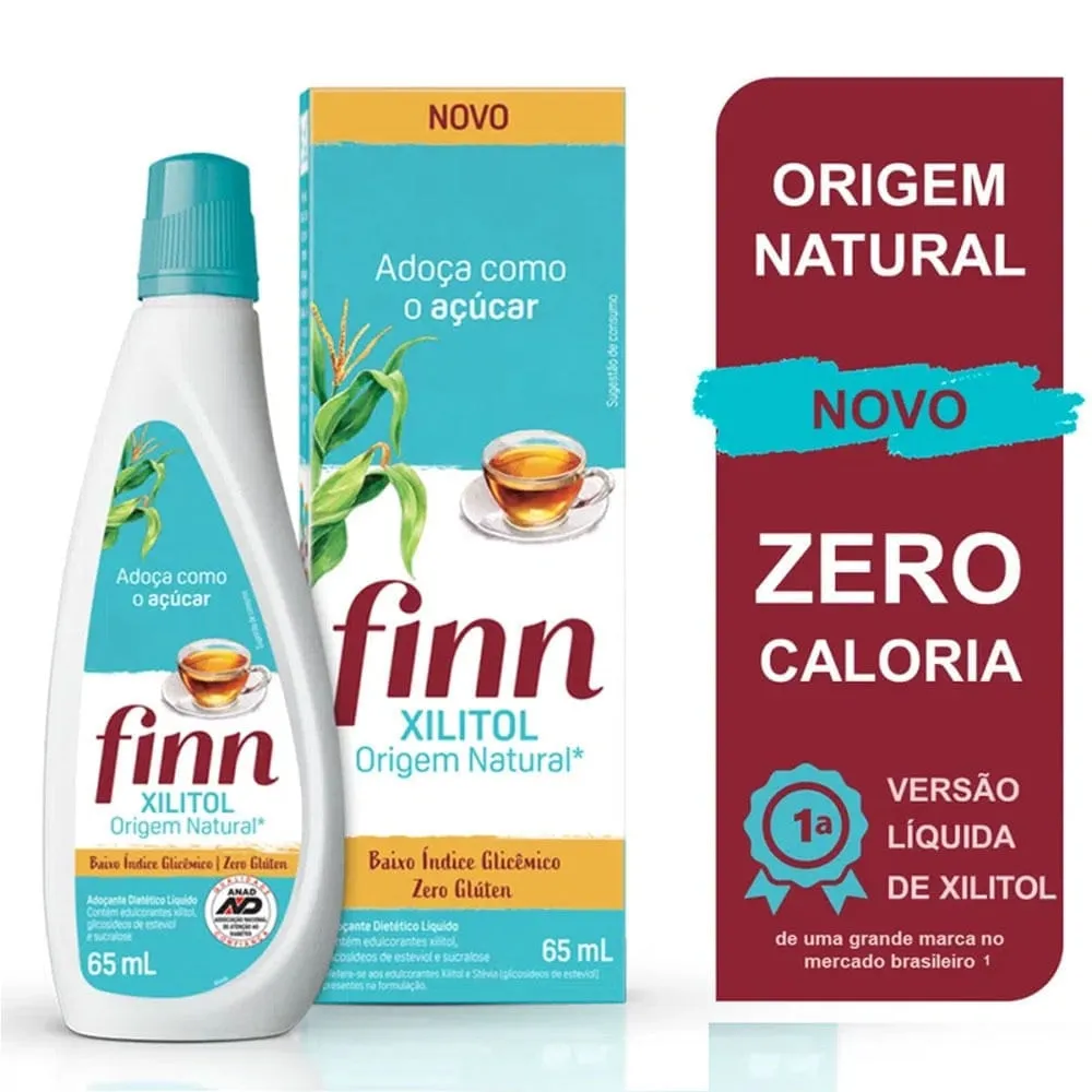 Adoçante Líquido Finn Xilitol 65mL