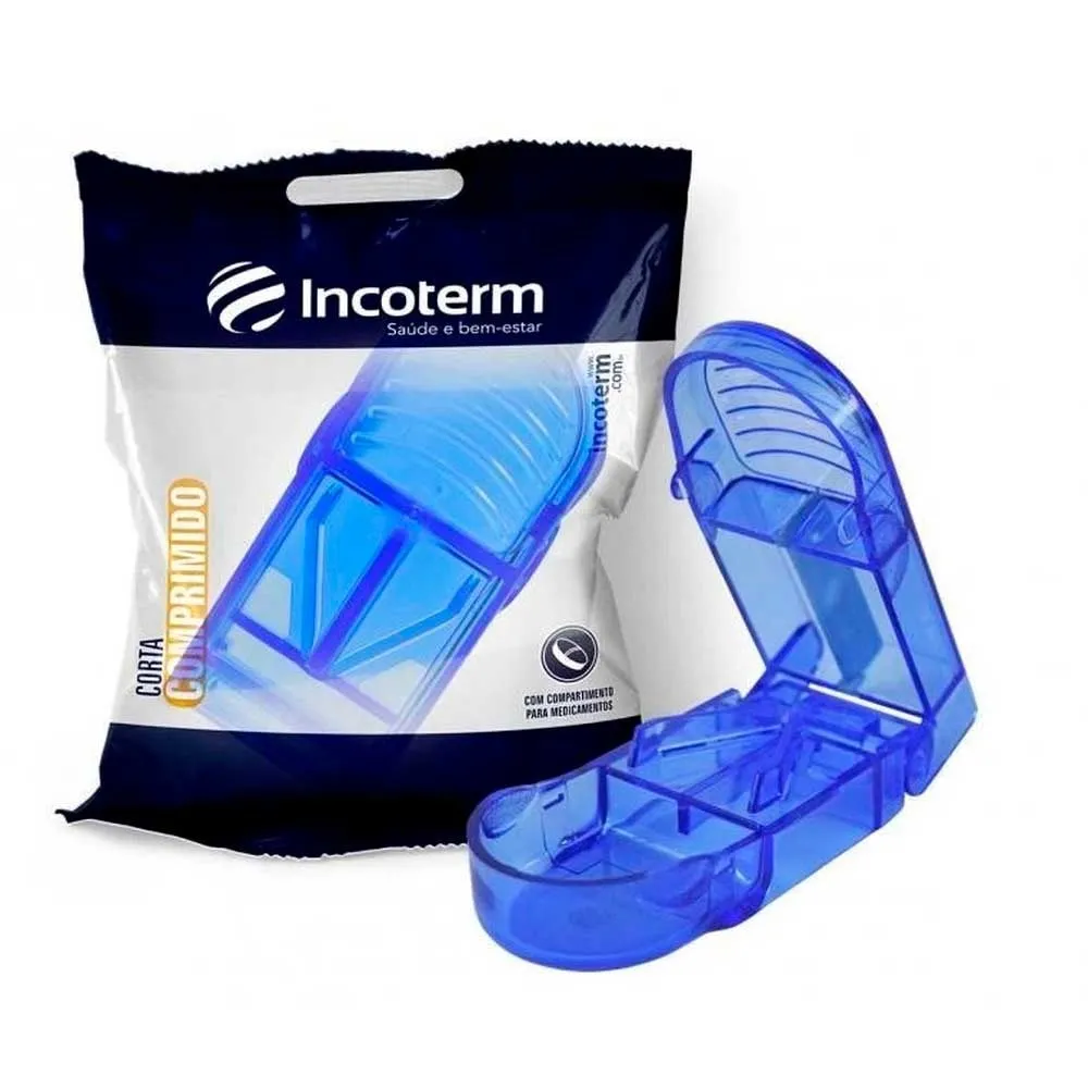 Cortador De Comprimidos Incoterm Azul 1 Unidade