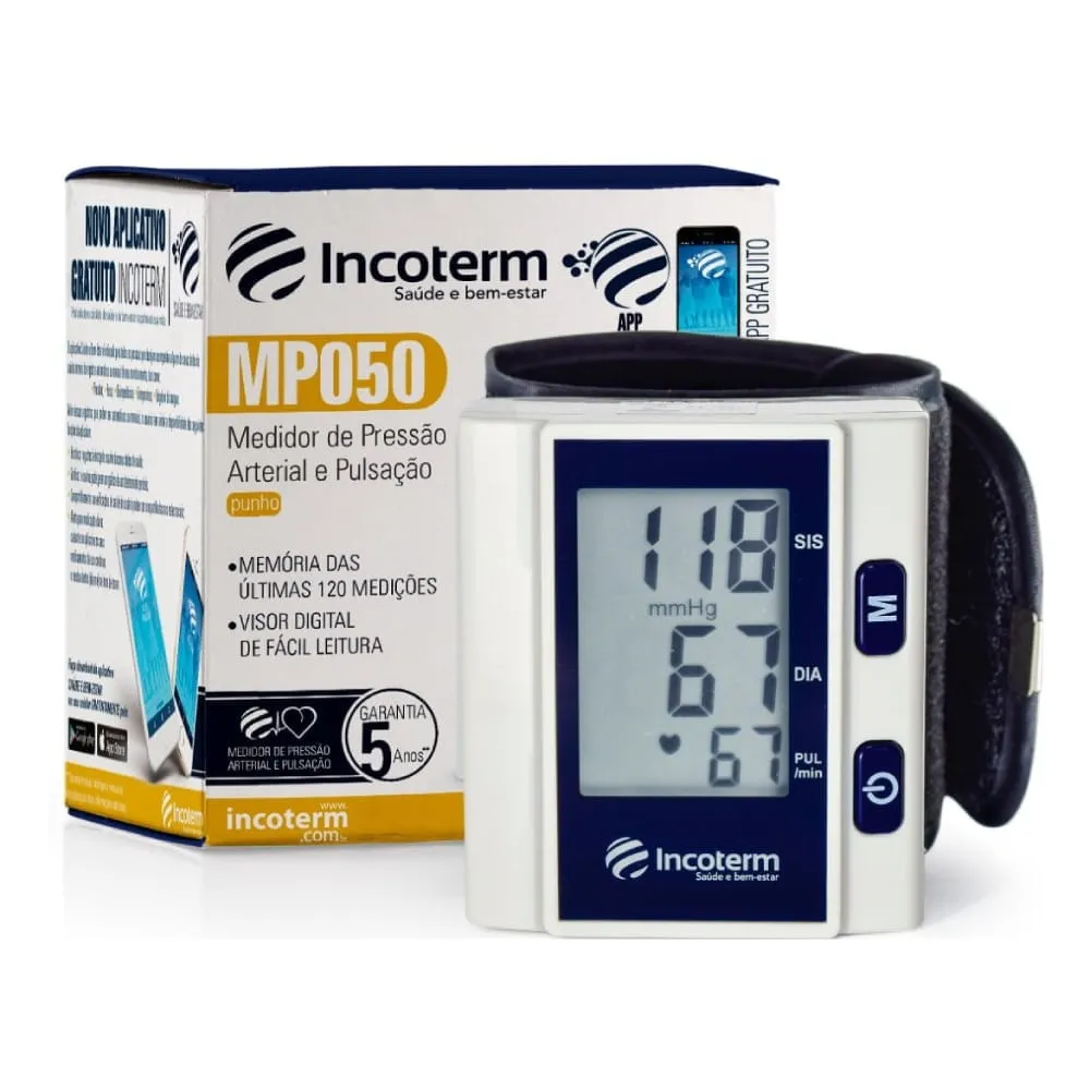 Aparelho De Pressão Arterial E Pulsação Incoterm Mp050 1 Unidade