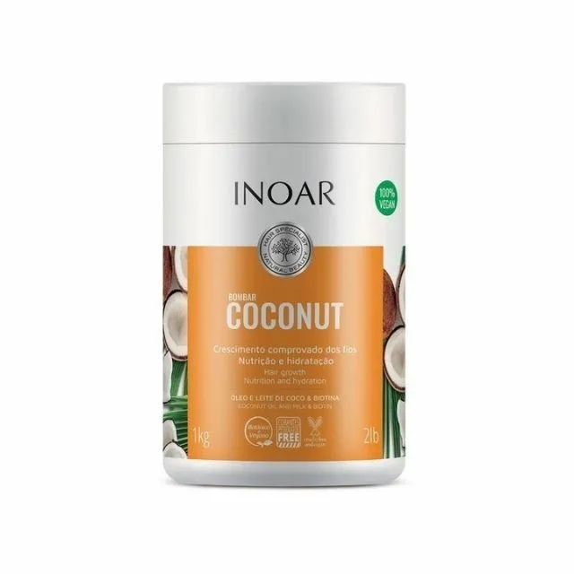 Creme Para Tratamento Inoar Masc 1Kg Bombar Coconut