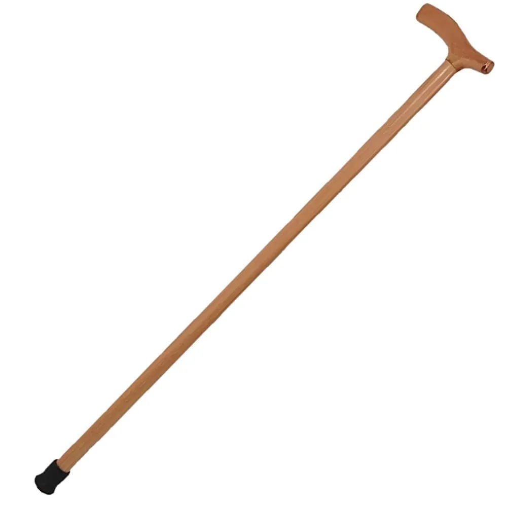 Bengala Ortopédica Madeira Natural com Anel T04