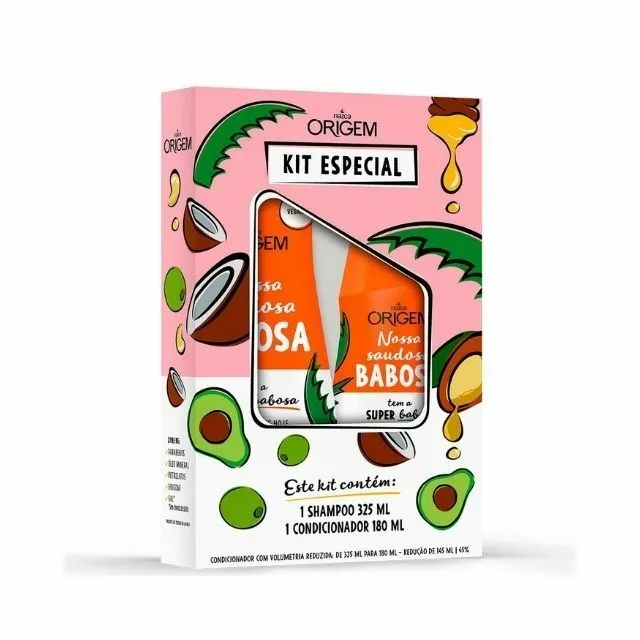 Shampoo + Condicionador Origem 325+180ml Babosa