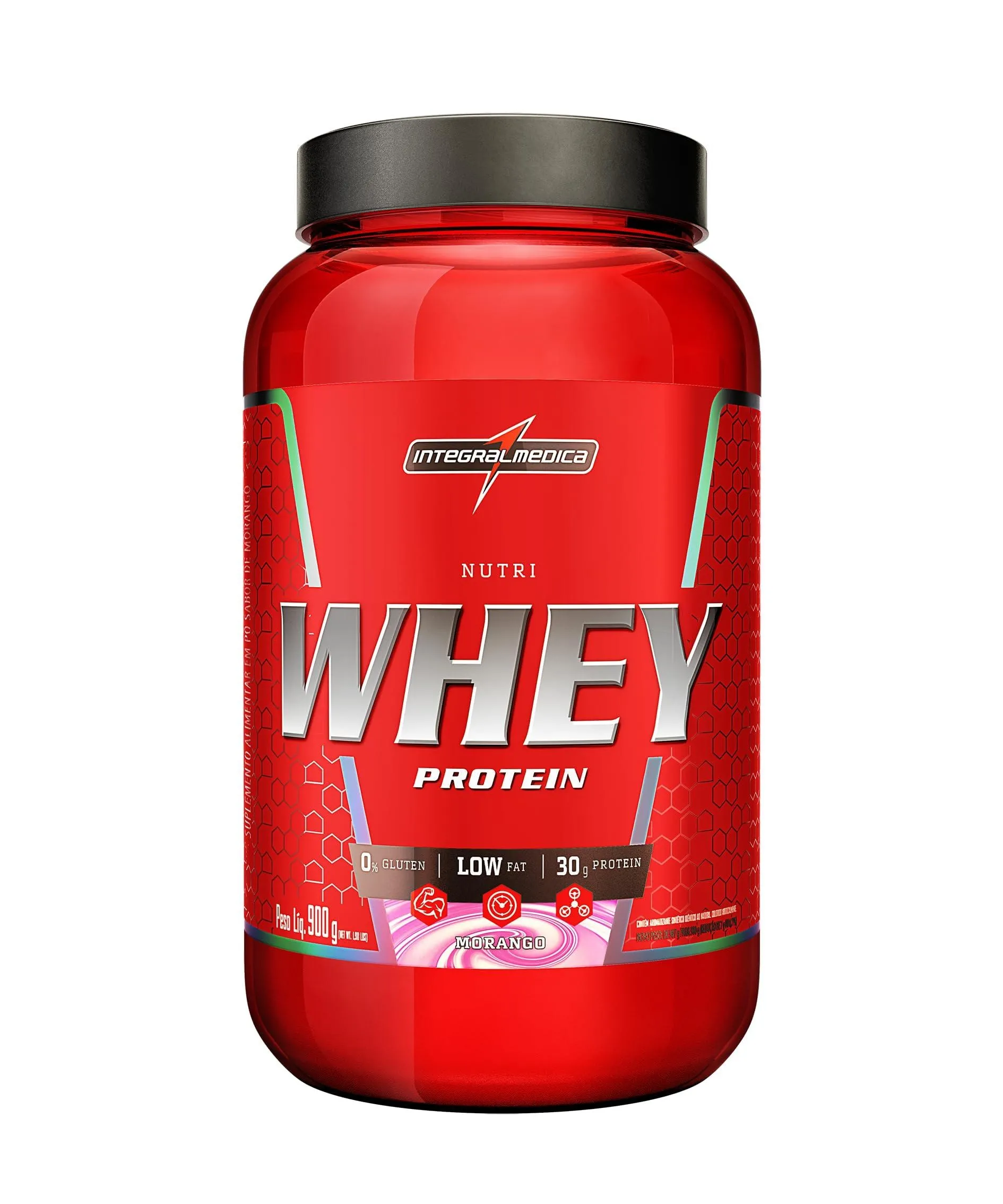 Whey Protein Integralmedica Morango 907g