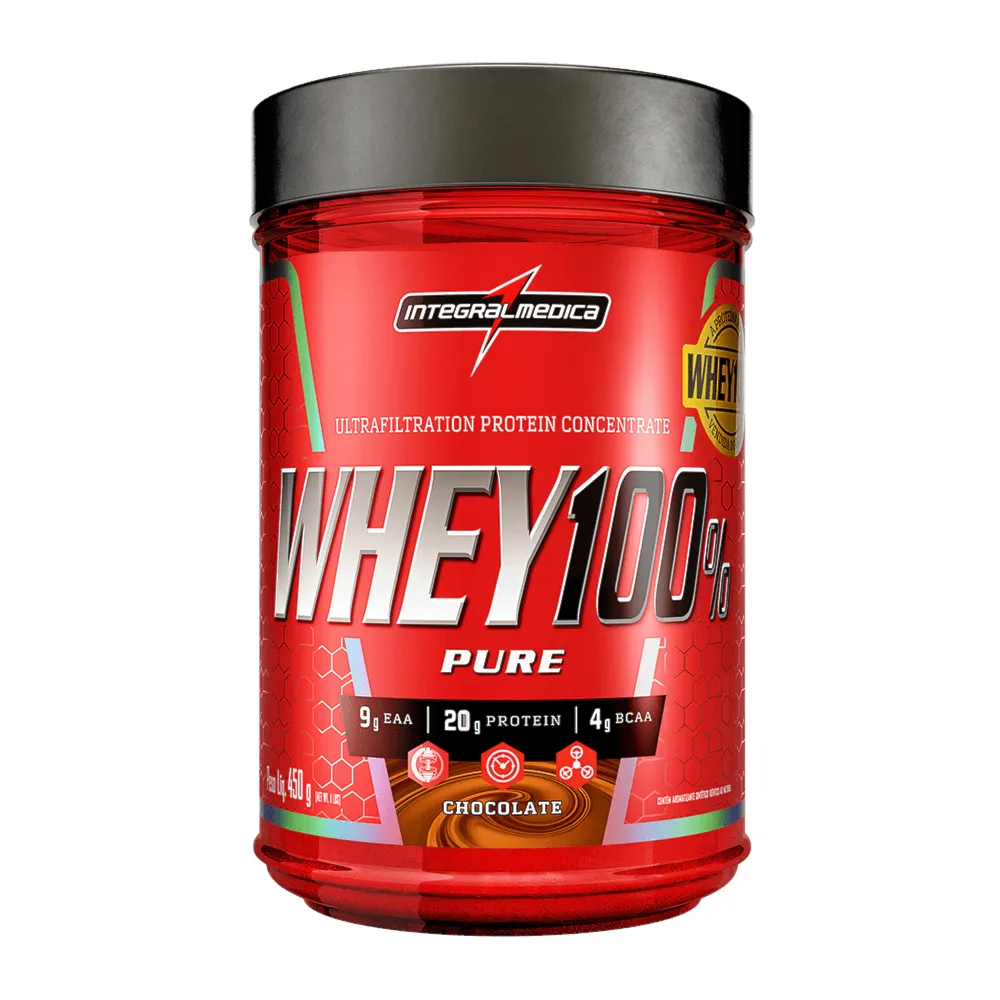 Whey 100% Pure Chocolate Integralmedica 450g