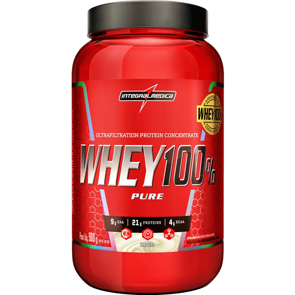 Whey 100% Pure Coco Integralmedica 900g
