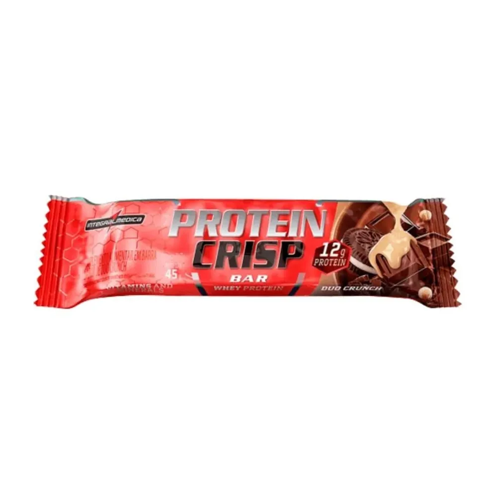 Barra de Proteína Protein Crisp Bar Duo Crunch Integralmedica 45g