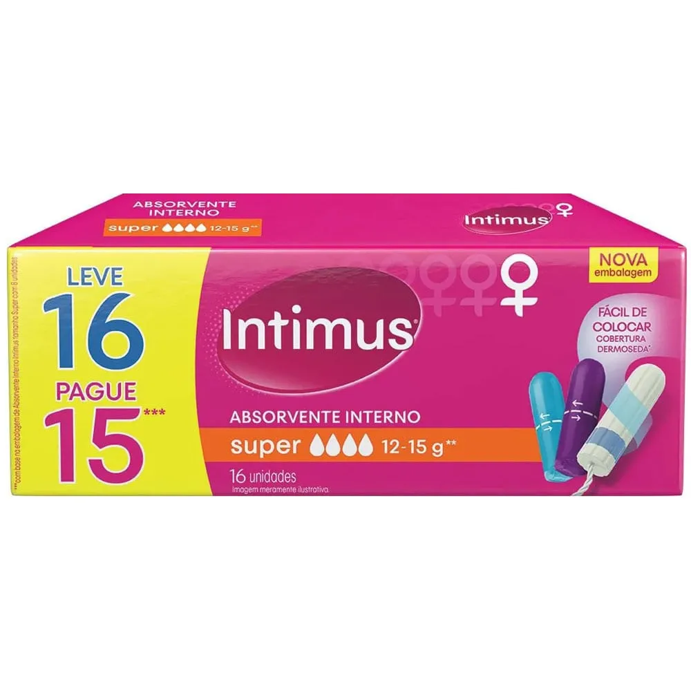 Absorvente Interno Intimus Super 16 unidades