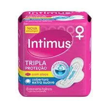 Absorvente Intimus Tripla Protecao Extra Suave com Abas com 8 unidades