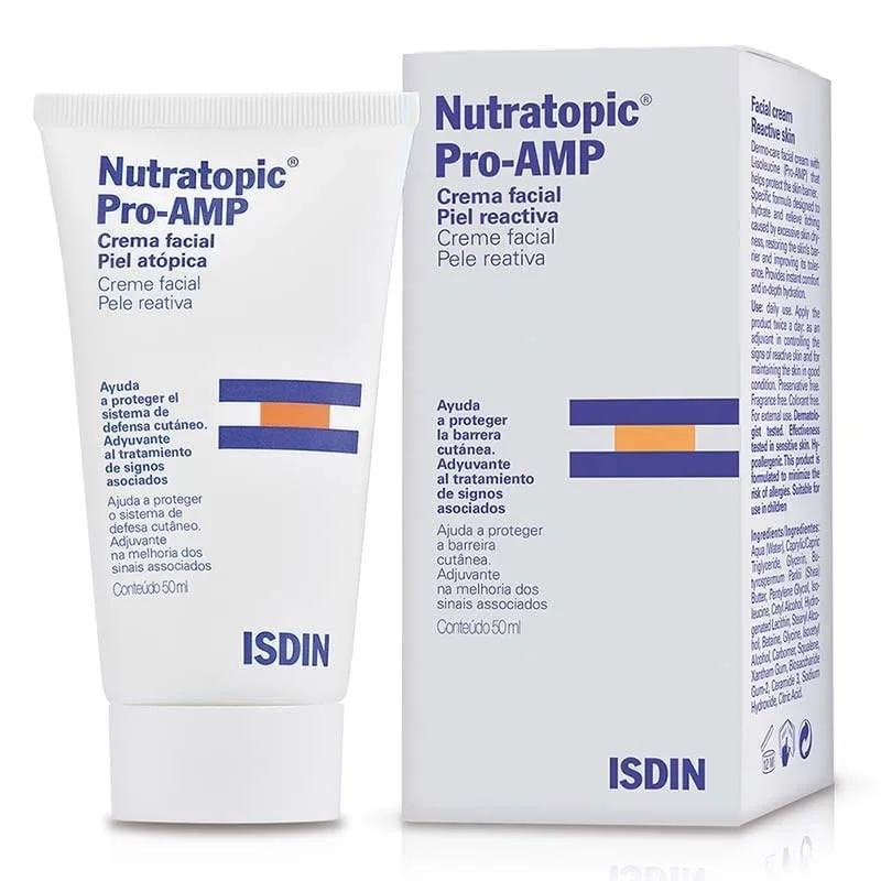 Creme Facial Isdin Nutratopic Pro-AMP Pele Reativa 50ml