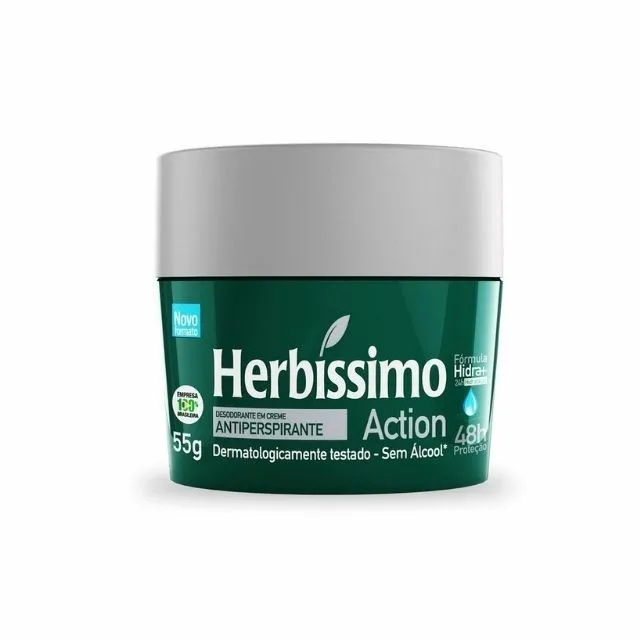 Desodorante Creme Herbissimo 55g Action
