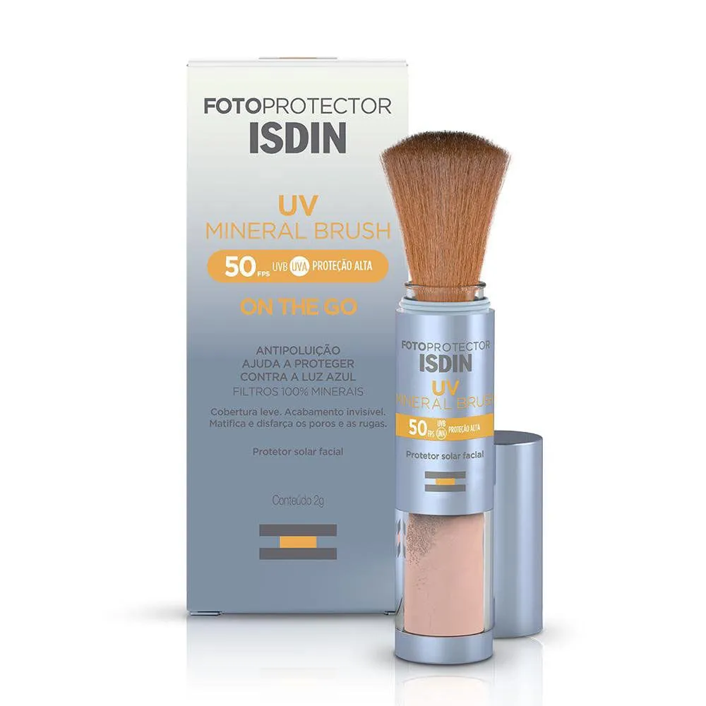 Protetor Solar Fotoprotetor ISDIN Mineral Brush Mineral FPS50 2g