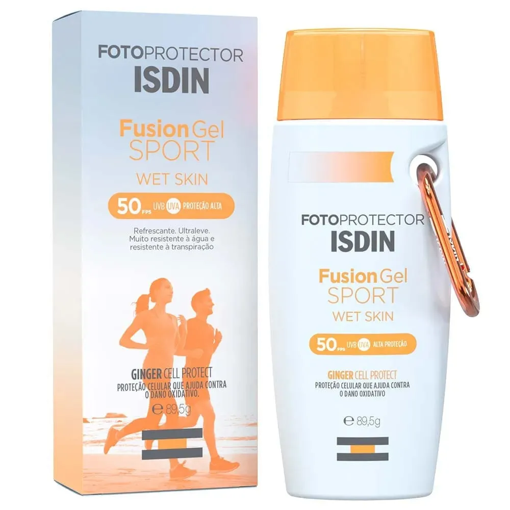 Protetor solar Isdin Fusion Gel Sport Wet Skin FPS 50 89,5g