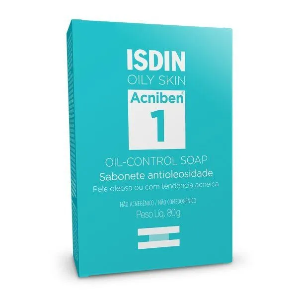 Sabonete Antioleosidade Isdin Acniben 1 Oil Control 80g