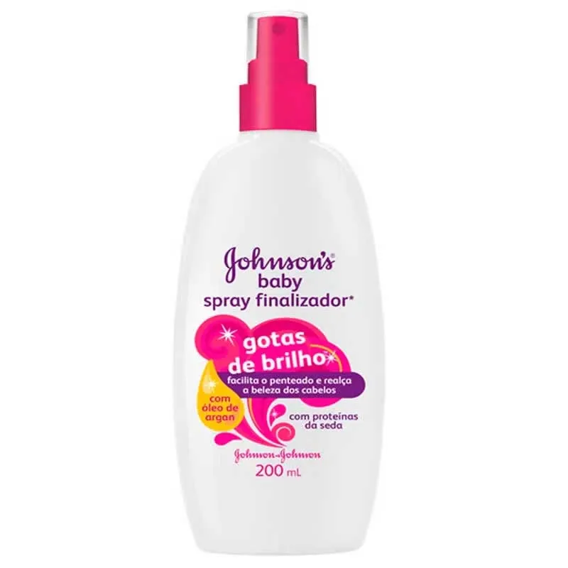 Spray Finalizador Johnsons Baby Gotas De Brilho 200ml