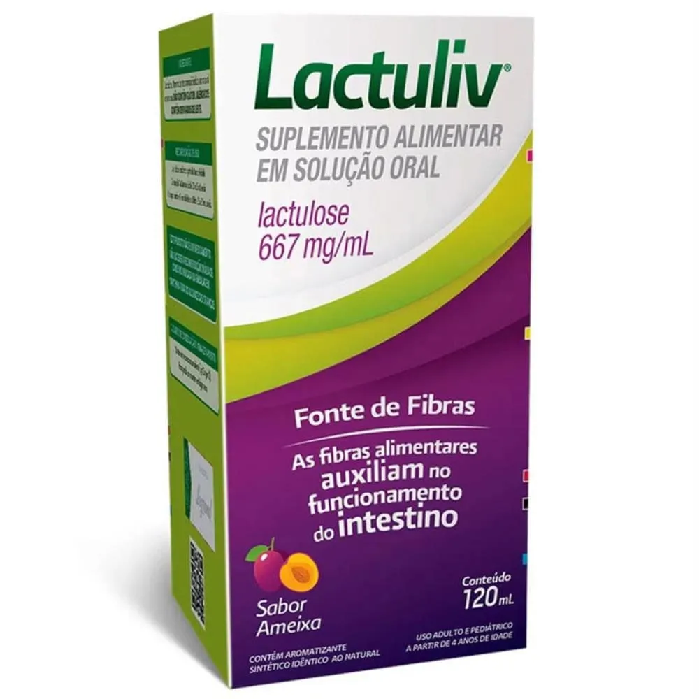 Lactuliv 667mg/ml 120ml Sabor Ameixa