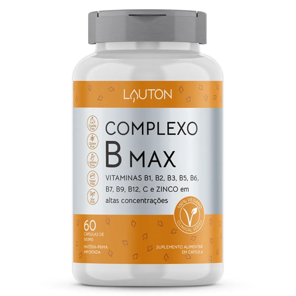 Complexo B Max Lauton Nutrition 60 Cápsulas