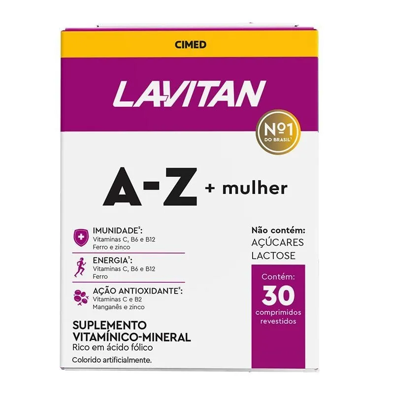 Lavitan A-Z mulher 30 comprimidos