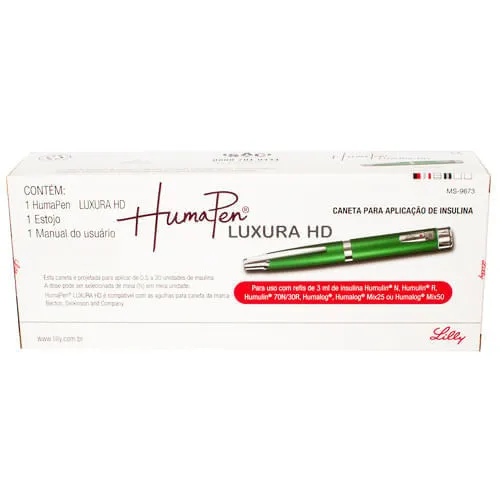 HumaPen Luxura HD Verde Caneta 0,5 A 30 UI DE 1/2 EM 1/2Un