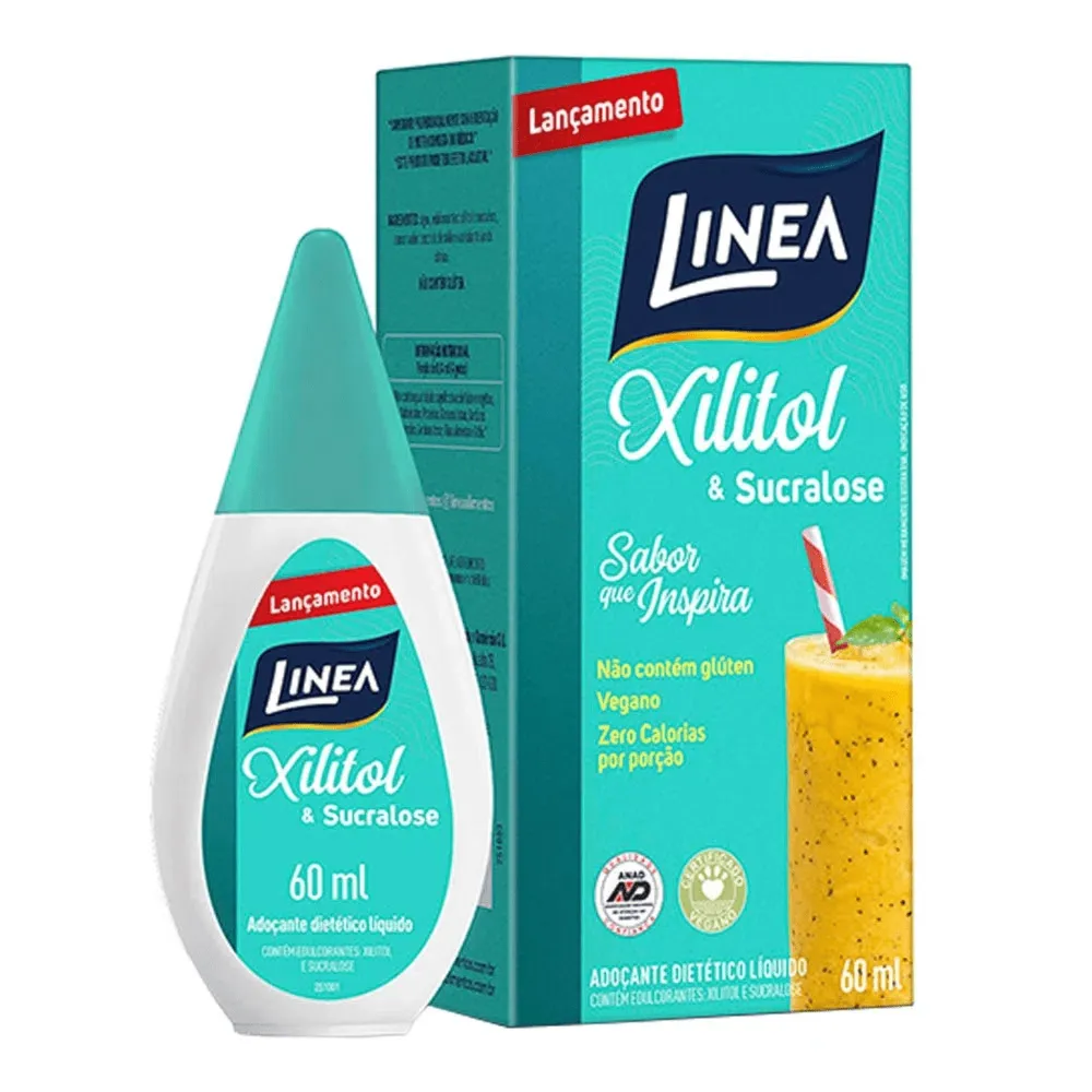 Adoçante Xilitol e Sucralose Linea 60ml