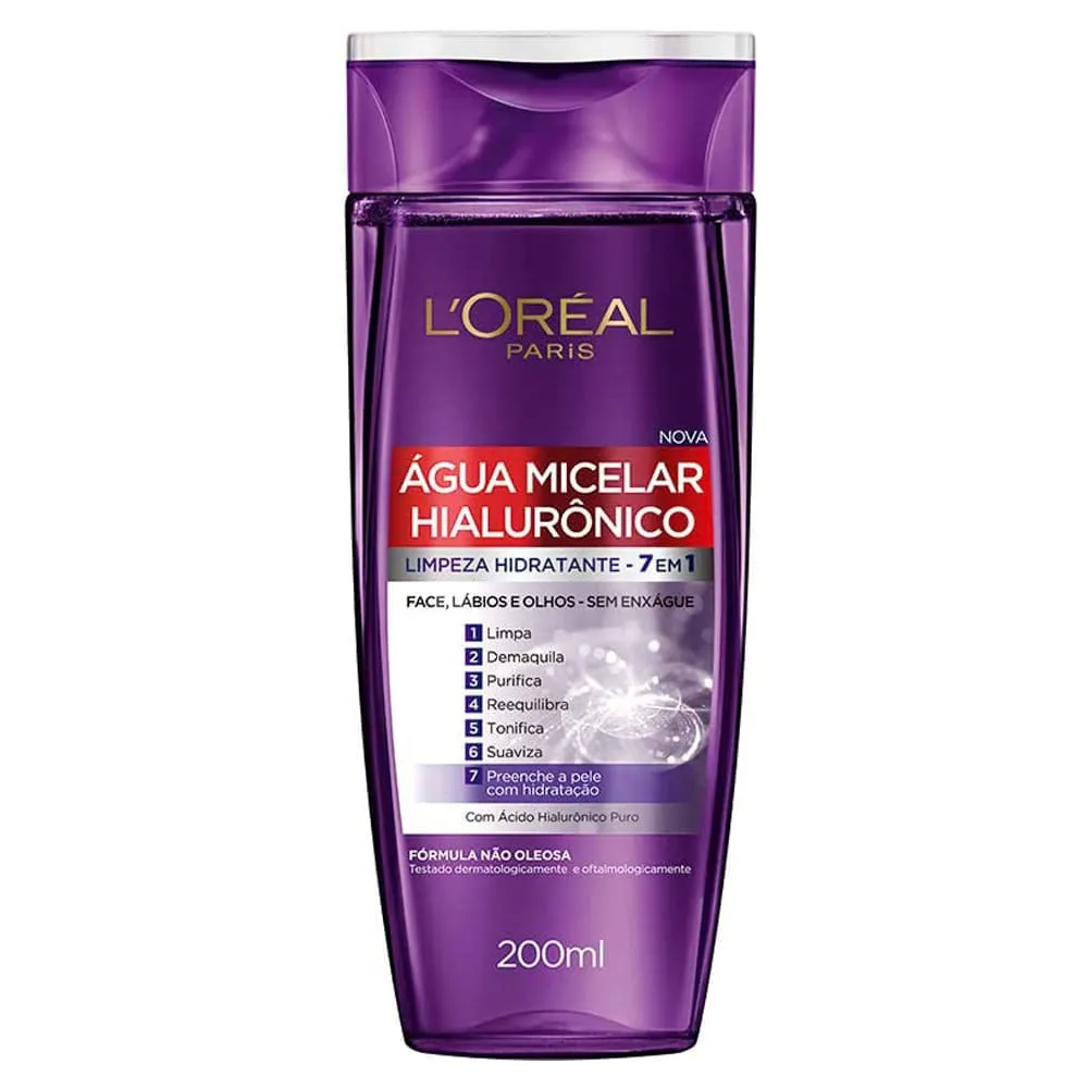 Água Micelar L'Oréal Hialurônico 200ml