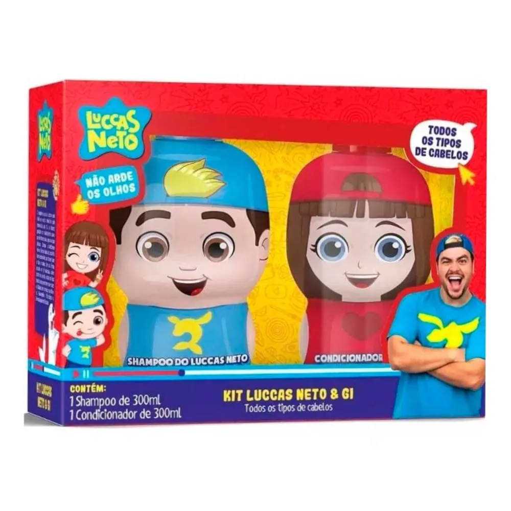 Kit Luccas Neto & Gi Shampoo 300ml + Condicionador 300ml