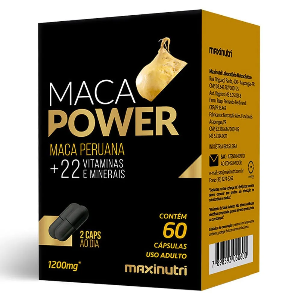 Maca Power 1200mg 60 Cápsulas