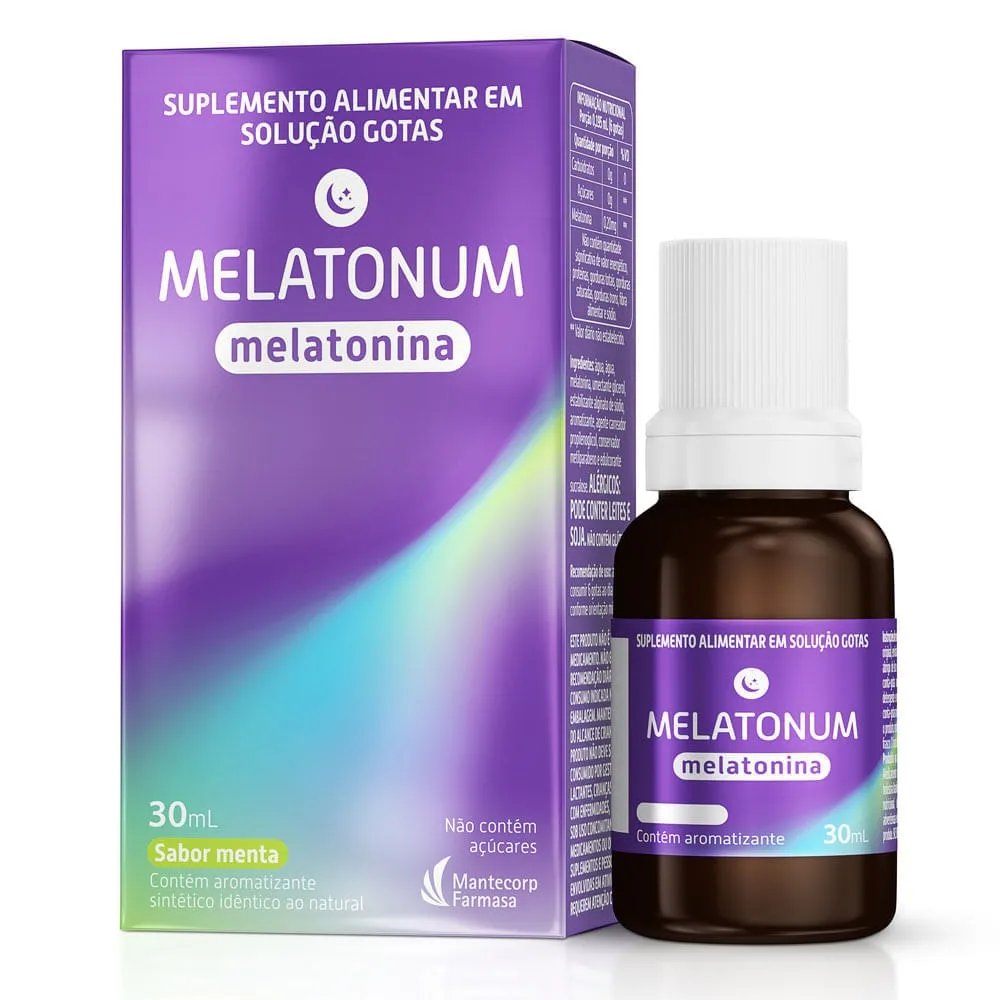 Melatonum (Melatonina) Gotas Sabor Menta 30ml