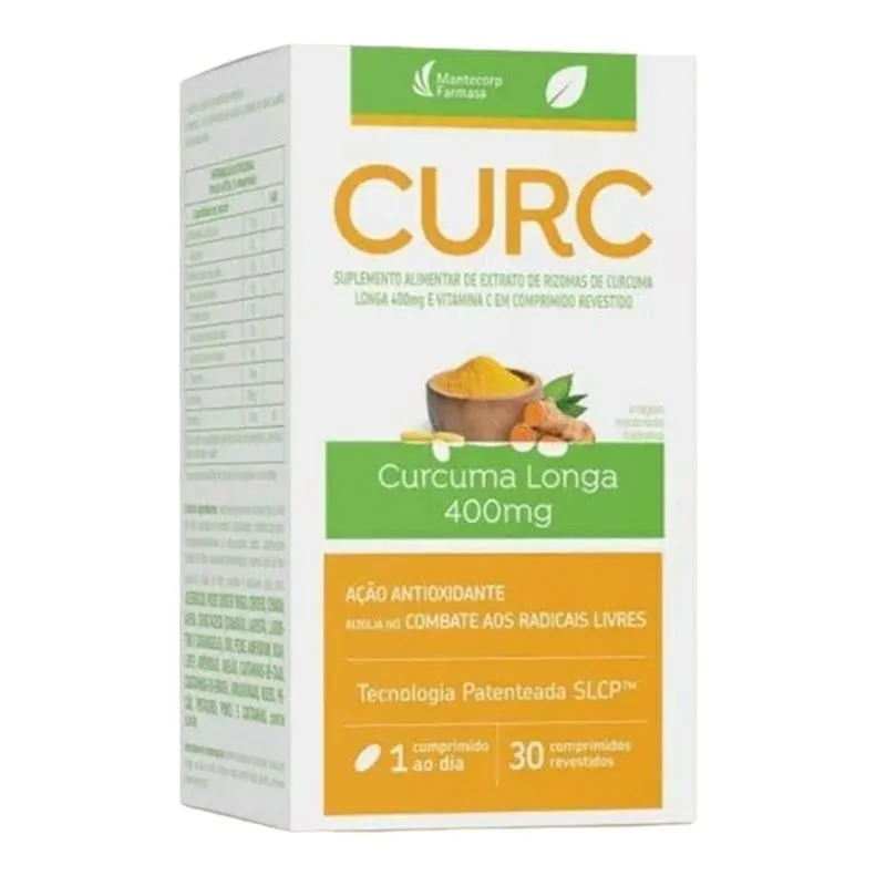 Curc 400mg Mantecorp 30 Comprimidos