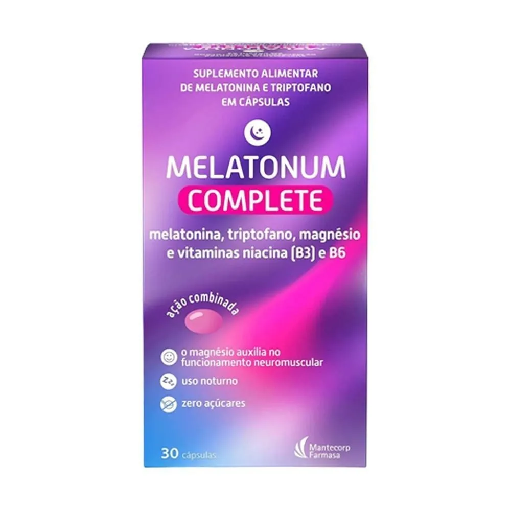 Melatonum Complete Mantecorp 30 Cápsulas