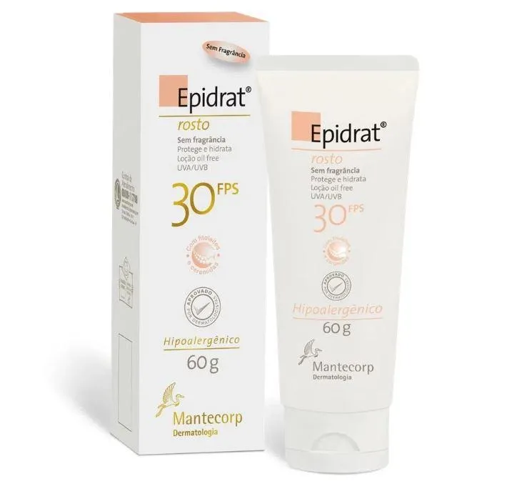 Epidrat Oil Free Hidratante Facial s/Perfume FPS30 60g