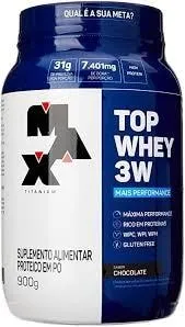 Top Whey 3w Max Titanium Performance Chocolate 900g