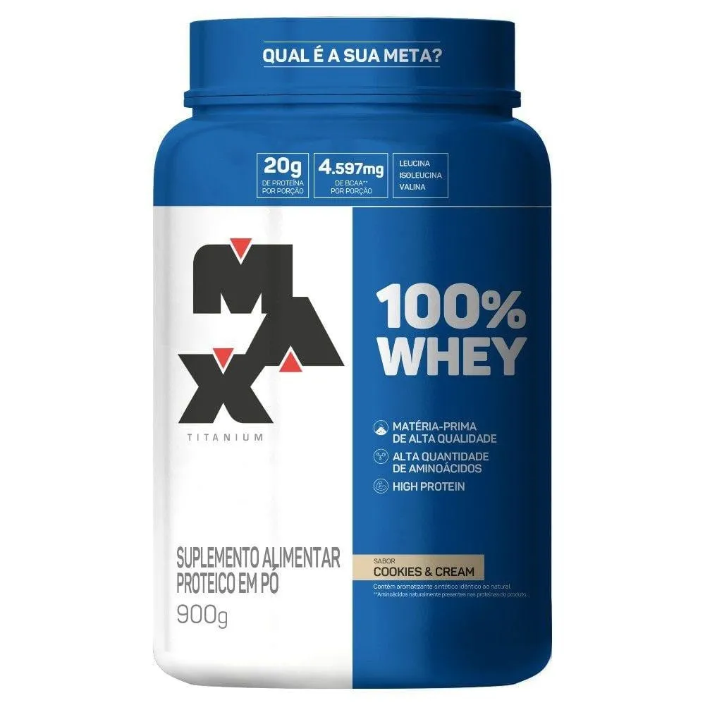 Whey 100% Maxtitanium 900g Cookies