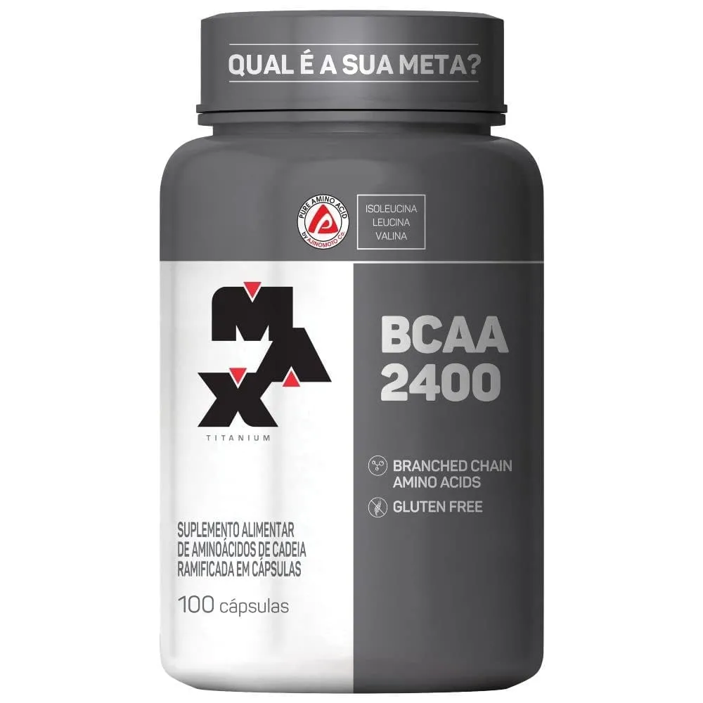 Bcaa 2400 Max Titanium 100 Cápsulas