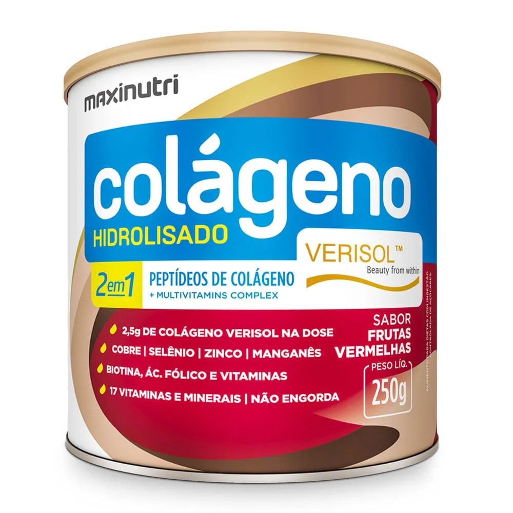 Colágeno Hidrolisado Verisol 2 em 1 Fr Verm Maxinutri 250g