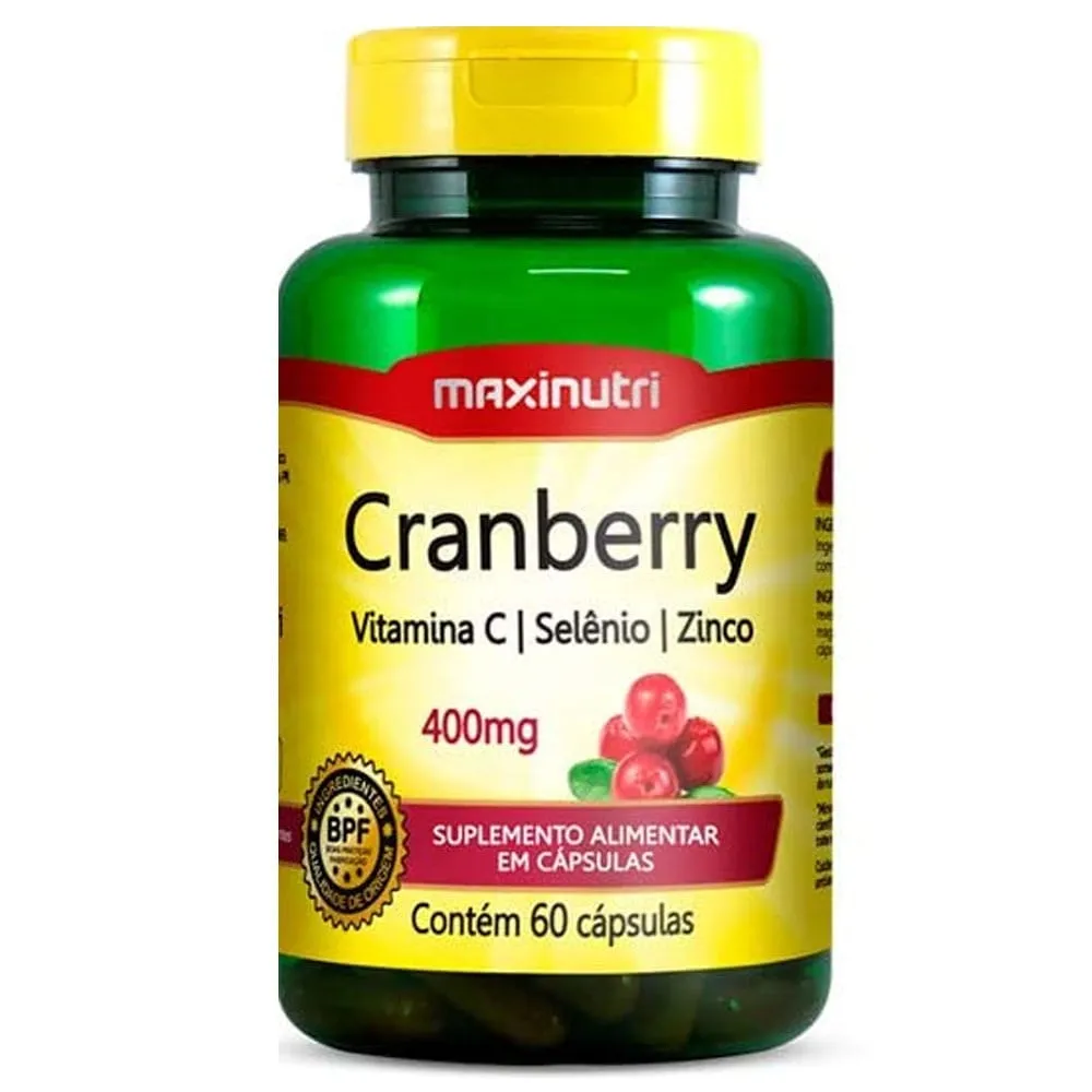 Cranberry Maxinutri 400mg 60 Cápsulas