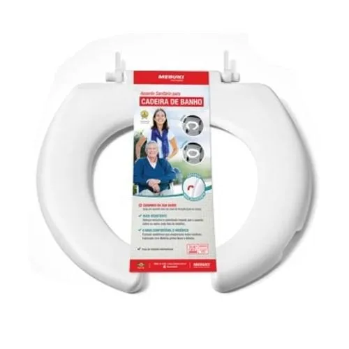 Assento Sanitário Oval Aberto para Cadeira de Banho - unidade