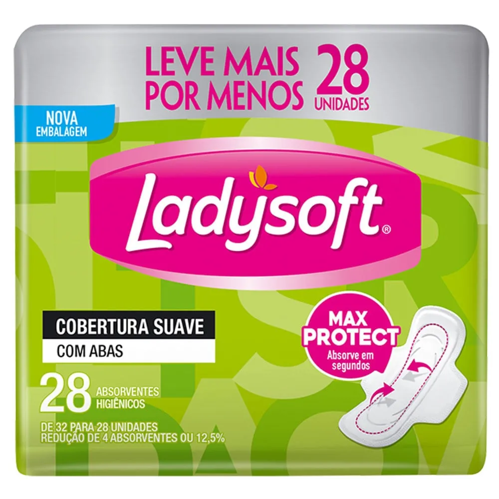 Absorvente Ladysoft Normal Suave Abas 28 unidades