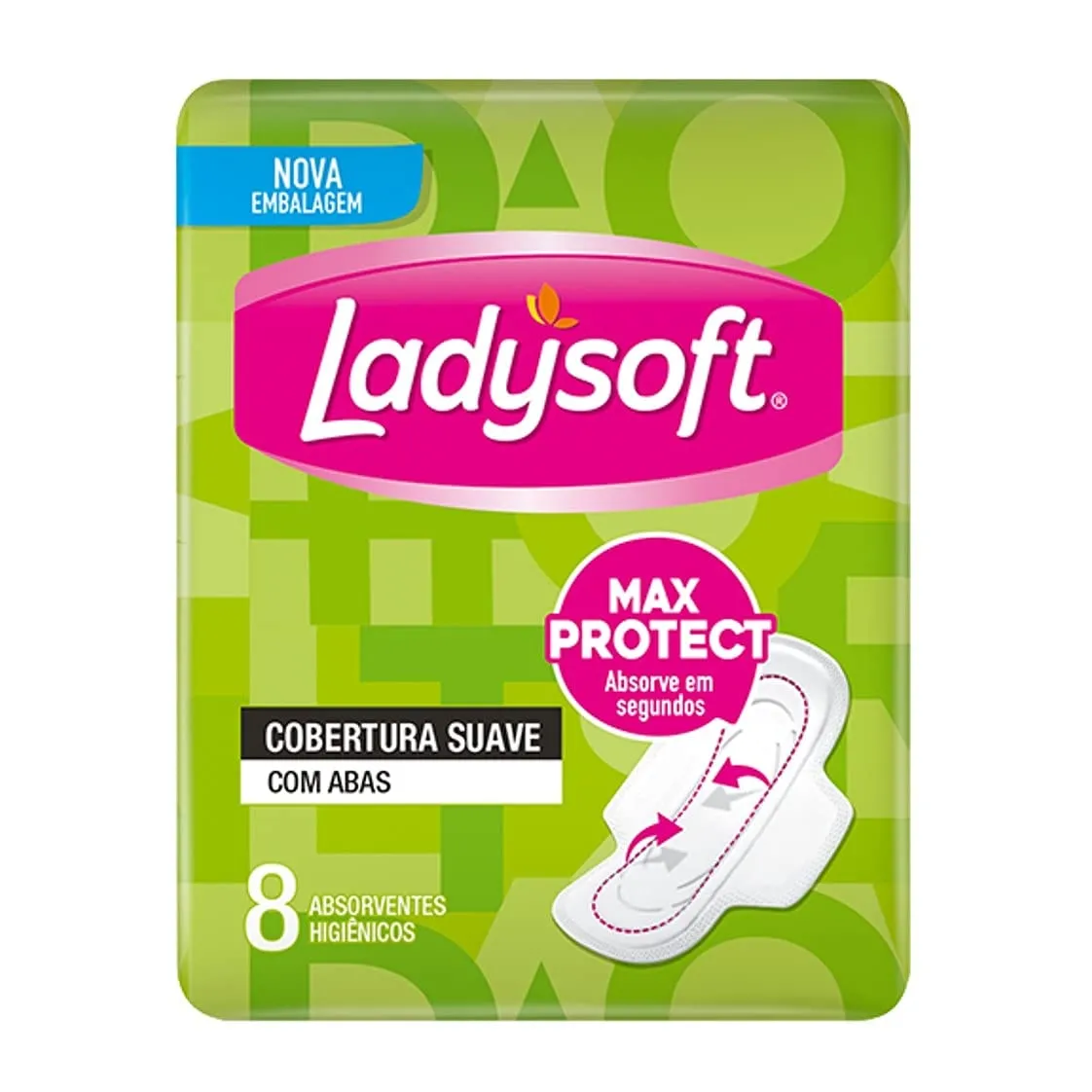 Absorvente Ladysoft Normal Suave Abas 8 unidades