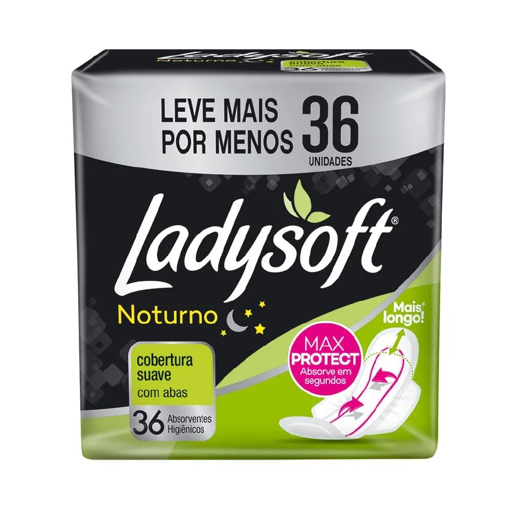 Absorvente Ladysoft Noturno Suave Abas 28 unidades